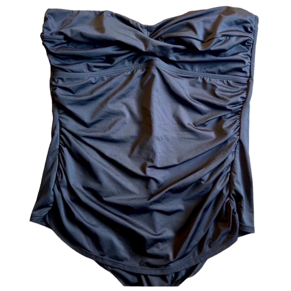 Women’s Merona strapless swimsuit bathing suit black